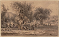AA 033
          <br/>
          Uitspanning bij Kraantjelek bij Overveen
          <br/>
          <em>Eymer, Arnoldus Johannes (1803-1863)</em>